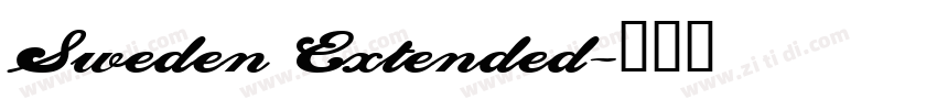 Sweden Extended字体转换